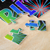 Puzzle Prénom "AVRIL", Amusant "HEUREUX ANNIVERSAIRE" (Côté)