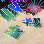 Puzzle Prénom "BILLY", Amusant "HEUREUX ANNIVERSAIRE" (Côté)