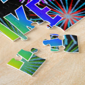 Puzzle Prénom "BLAKE", Amusant "HEUREUX ANNIVERSAIRE" (Côté)