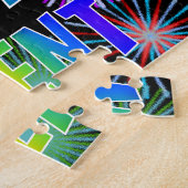 Puzzle Prénom "BRENT", Amusant "HEUREUX ANNIVERSAIRE" (Côté)