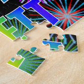 Puzzle Prénom "BRETT", Amusant "HEUREUX ANNIVERSAIRE" (Côté)