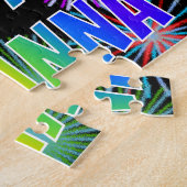 Puzzle Prénom "BRIANNA", Amusant "HEUREUX ANNIVERSAIRE" (Côté)