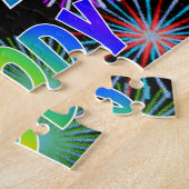 Puzzle Prénom "BRODY", Amusant "HEUREUX ANNIVERSAIRE" (Côté)