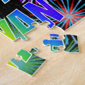 Puzzle Prénom "BRYAN", Amusant "HEUREUX ANNIVERSAIRE" (Côté)