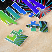 Puzzle Prénom "CAMILA", Amusant "HEUREUX ANNIVERSAIRE" (Côté)