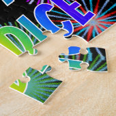 Puzzle Prénom "CANDICE", Amusant "HEUREUX ANNIVERSAIRE" (Côté)