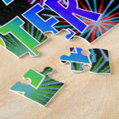 Puzzle Prénom "CARTER", Amusant "HEUREUX ANNIVERSAIRE" (Côté)