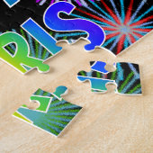 Puzzle Prénom "CHRIS", Amusant "HEUREUX ANNIVERSAIRE" (Côté)