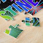 Puzzle Prénom "CHRISTINE", Amusant "HEUREUX ANNIVERSAIRE" (Côté)