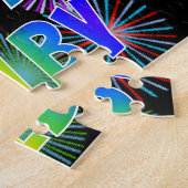 Puzzle Prénom "COLBY", Amusant "HEUREUX ANNIVERSAIRE" (Côté)