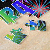 Puzzle Prénom "CORA", Amusant "HEUREUX ANNIVERSAIRE" (Côté)