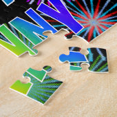 Puzzle Prénom "DANNY", Amusant "HEUREUX ANNIVERSAIRE" (Côté)