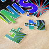 Puzzle Prénom "DENNIS", Amusant "HEUREUX ANNIVERSAIRE" (Côté)