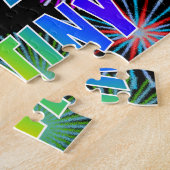 Puzzle Prénom "DESTINY", Amusant "HEUREUX ANNIVERSAIRE" (Côté)