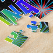 Puzzle Prénom "DIANA", Amusant "HEUREUX ANNIVERSAIRE" (Côté)