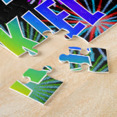 Puzzle Prénom "EZEKIEL", Amusant "HEUREUX ANNIVERSAIRE" (Côté)