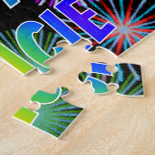 Puzzle Prénom "GRACIE", Amusant "HEUREUX ANNIVERSAIRE" (Côté)