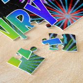 Puzzle Prénom "HENRY", Amusant "HAPPY BANTHDAY" (Côté)