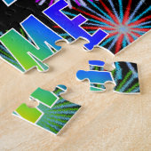 Puzzle Prénom "JAIME", Amusant "HEUREUX ANNIVERSAIRE" (Côté)