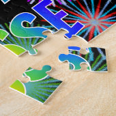 Puzzle Prénom "JESSE", Amusant "HEUREUX ANNIVERSAIRE" (Côté)