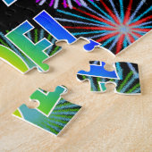 Puzzle Prénom "JOEL", Amusant "HEUREUX ANNIVERSAIRE" (Côté)