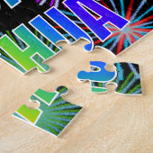 Puzzle Prénom "JOSHUA", Amusant "HEUREUX ANNIVERSAIRE" (Côté)