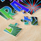 Puzzle Prénom "KARA", Amusant "HEUREUX ANNIVERSAIRE" (Côté)