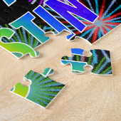 Puzzle Prénom "KRISTIN", Amusant "HEUREUX ANNIVERSAIRE" (Côté)