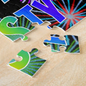 Puzzle Prénom "KRISTY", Amusant "HEUREUX ANNIVERSAIRE" (Côté)