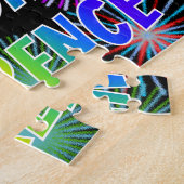 Puzzle Prénom "LAWRENCE", Amusant "HEUREUX ANNIVERSAIRE" (Côté)