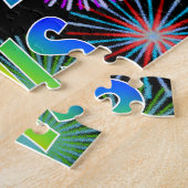 Puzzle Prénom "LUIS", Amusant "HEUREUX ANNIVERSAIRE" (Côté)