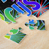 Puzzle Prénom "MARCUS", Amusant "HEUREUX ANNIVERSAIRE" (Côté)