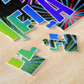 Puzzle Prénom "PAMELA", Amusant "HEUREUX ANNIVERSAIRE" (Côté)