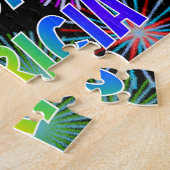 Puzzle Prénom "PATRICIA", Amusant "HEUREUX ANNIVERSAIRE" (Côté)