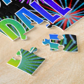 Puzzle Prénom "RANDALL", Amusant "HEUREUX ANNIVERSAIRE" (Côté)