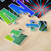 Puzzle Prénom "RYAN", amusant "HEUREUX ANNIVERSAIRE" (Côté)