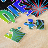 Puzzle Prénom "SADIE", Amusant "HEUREUX ANNIVERSAIRE" (Côté)