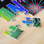 Puzzle Prénom "SEAN", Amusant "HEUREUX ANNIVERSAIRE" (Côté)