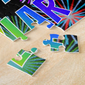 Puzzle Prénom "SKYLAR", Amusant "HEUREUX ANNIVERSAIRE" (Côté)