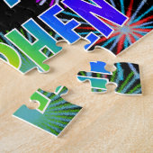 Puzzle Prénom "STEPHEN", Amusant "HEUREUX ANNIVERSAIRE" (Côté)