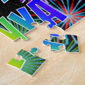 Puzzle Prénom "TONYA", Amusant "HEUREUX ANNIVERSAIRE" (Côté)