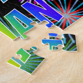 Puzzle Prénom "VIVIAN", Amusant "HEUREUX ANNIVERSAIRE" (Côté)