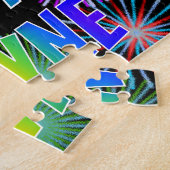 Puzzle Prénom "WAYNE", Amusement "JOYEUX ANNIVERSAIRE" (Côté)