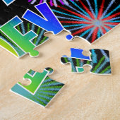 Puzzle Prénom "ZOEY", Amusant "HEUREUX ANNIVERSAIRE" (Côté)