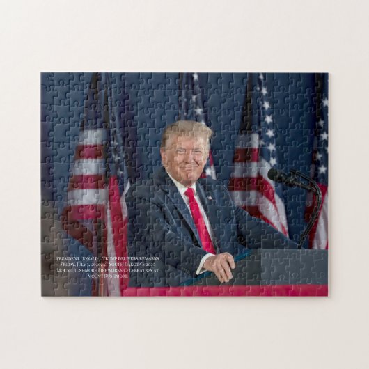 Puzzle President Donald J. Trump Mt Rushmore Speech (Horizontal)