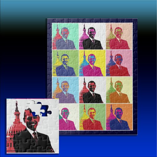 Puzzle President Obama Pop Art