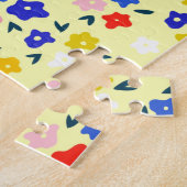 Puzzle Pretty Dainty Cute Floral on Pastel Yellow (Côté)