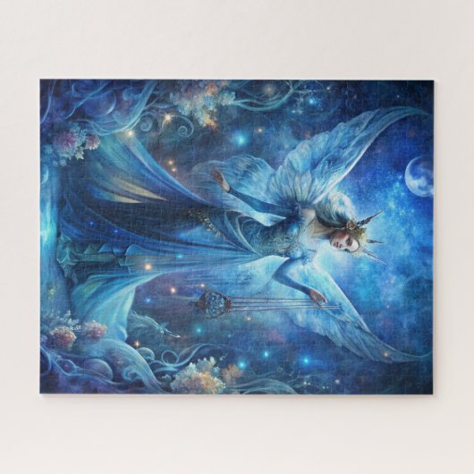 Puzzle Pretty Fairy in Blue (Horizontal)