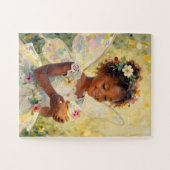 Puzzle Pretty Little Fairy Girl holding a Cupcake (Horizontal)
