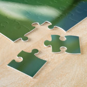 Puzzle Pretty Little Girl Smelling a Pink Rose (Côté)